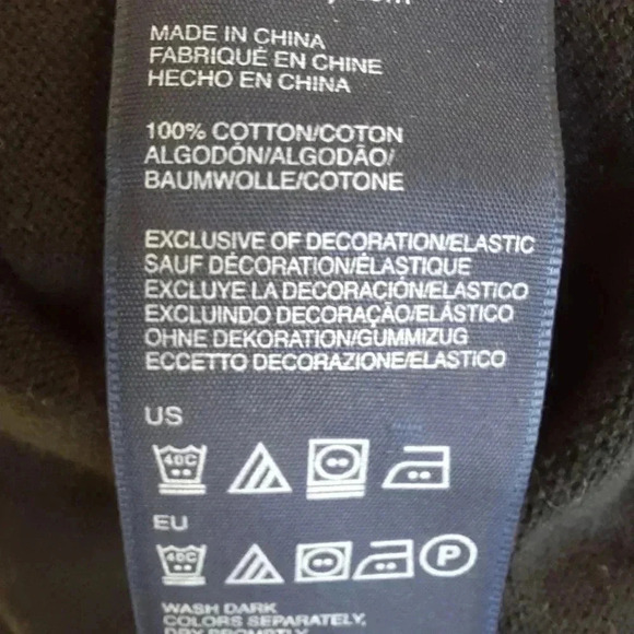 Tommy Hilfiger Men's Argyle Pullover Black Sweater - Picture 10 of 10